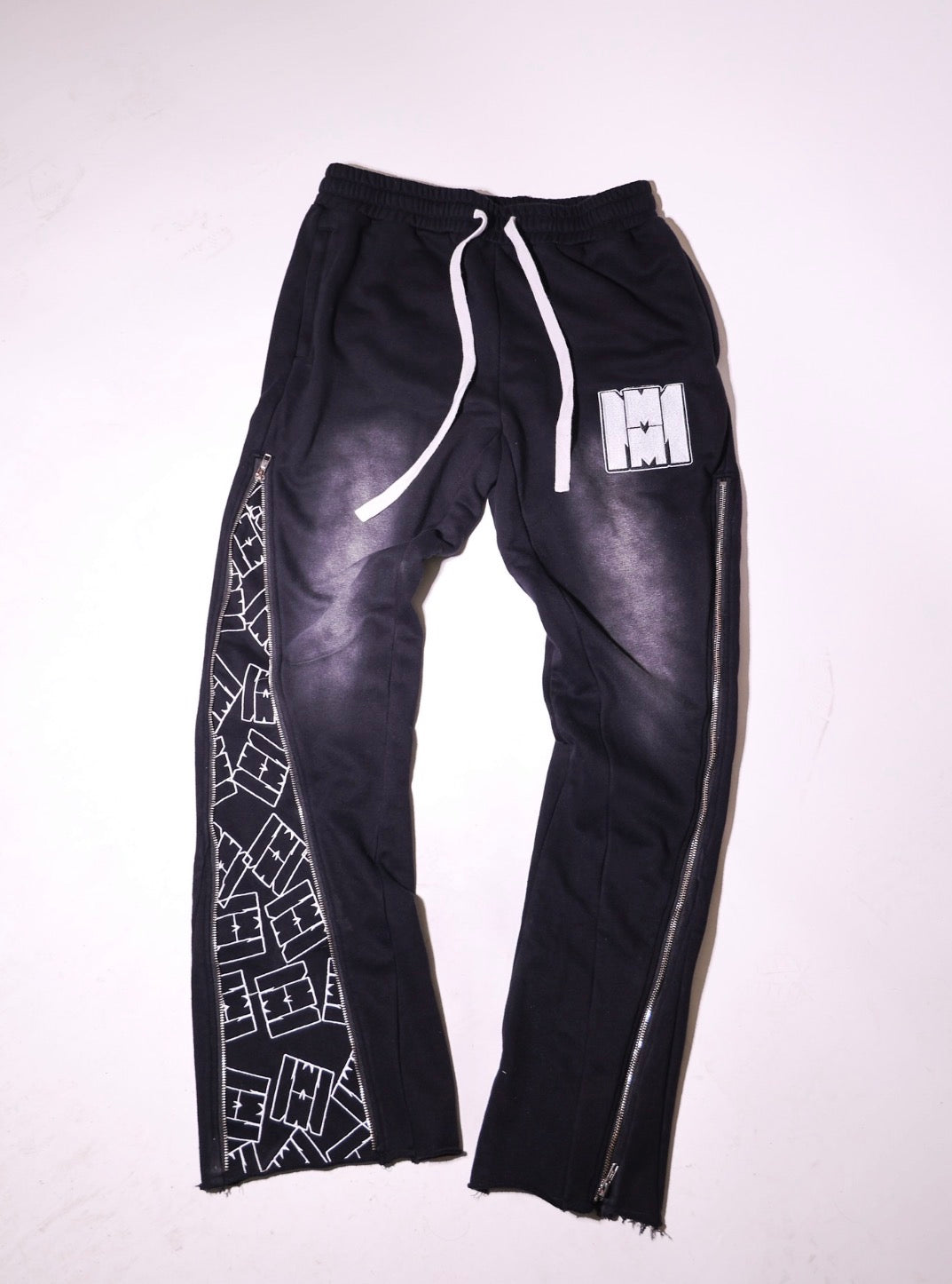 Black Signature zip up flared