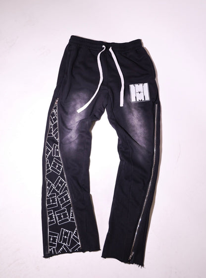 Black Signature zip up flared