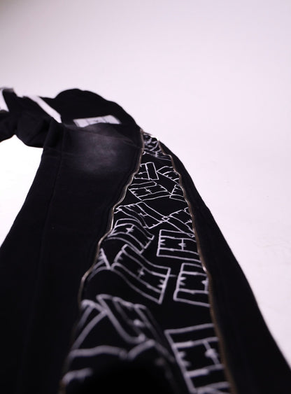 Black Signature zip up flared