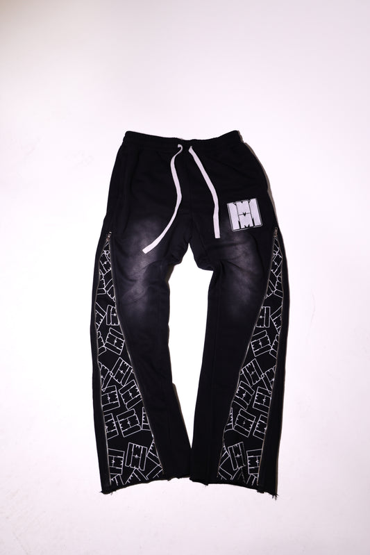 Black Signature zip up flared