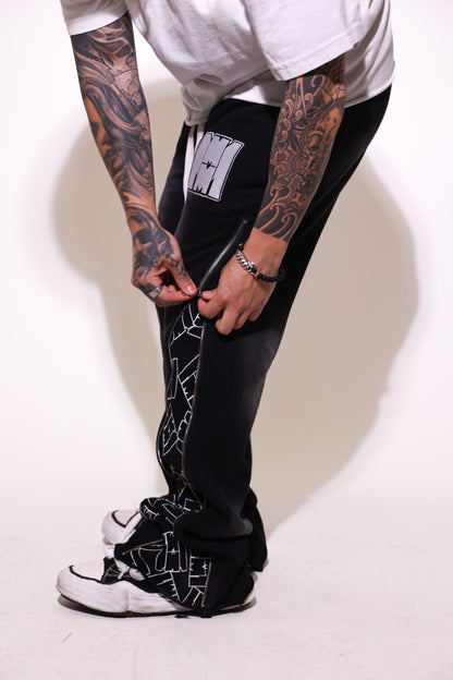 Black Signature zip up flared