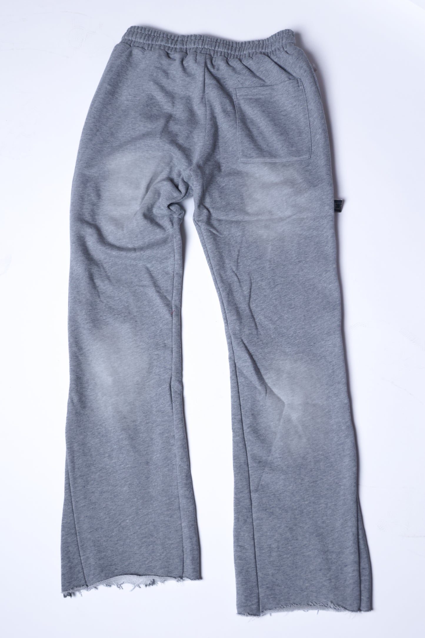 Grey signature zip up flared