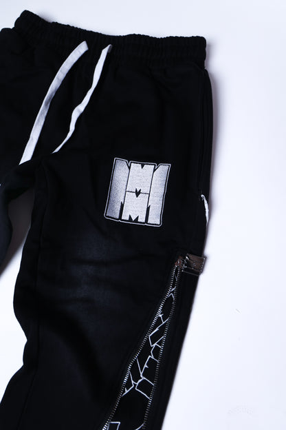 Black Signature zip up flared